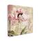 Stupell Industries Vintage Pink Peony Floral Parisian Advertisement Pattern Canvas Wall Art